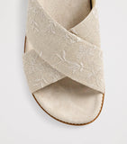 Eleventy embroidered crossover slides - British product
