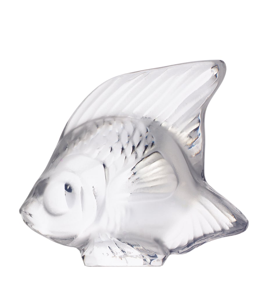 Lalique crystal fish sculpture, UK version