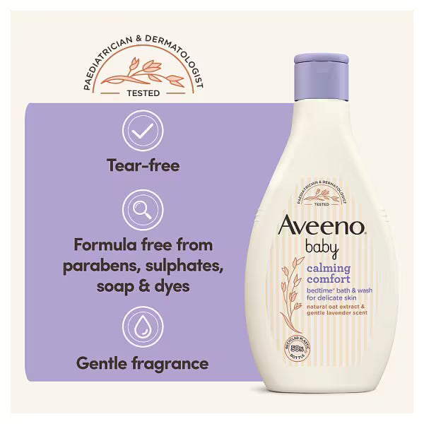 Aveeno Baby bedtime bath and wash 250ml - British product