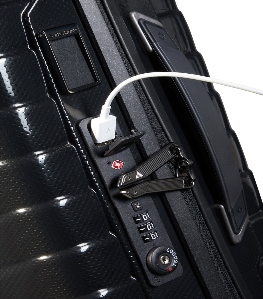 Resilient Polypropylene Travel Case with TSA Lock and Retractable Handle