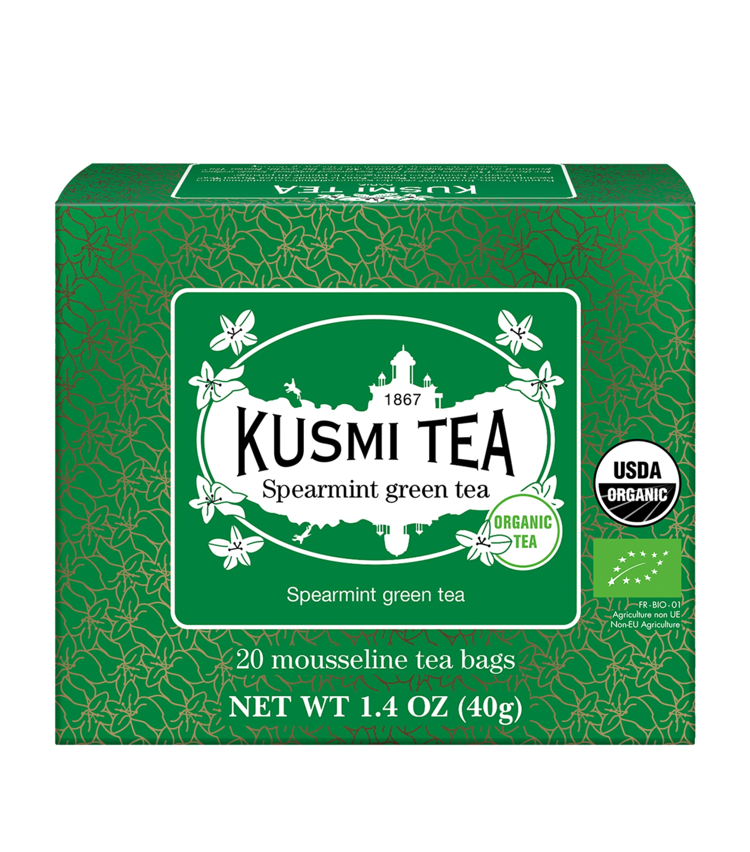 Kusmi Organic Spearmint Green Tea (40g)