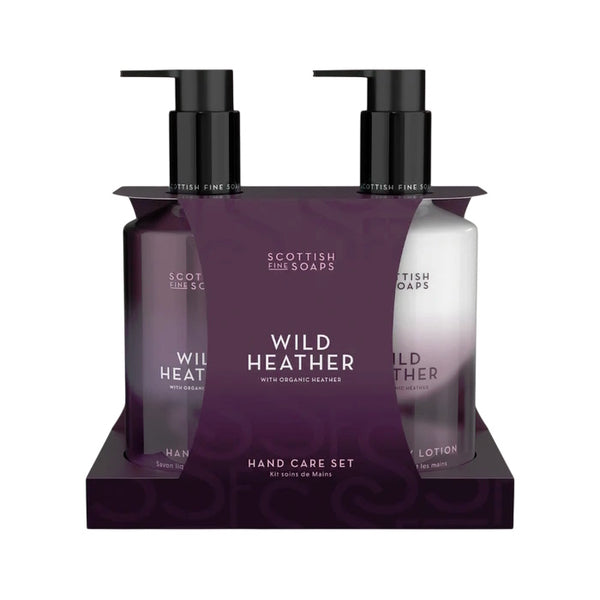 Scottish Fine Soaps Hand Care Set Wild Heather 300ml Duo (British brand)