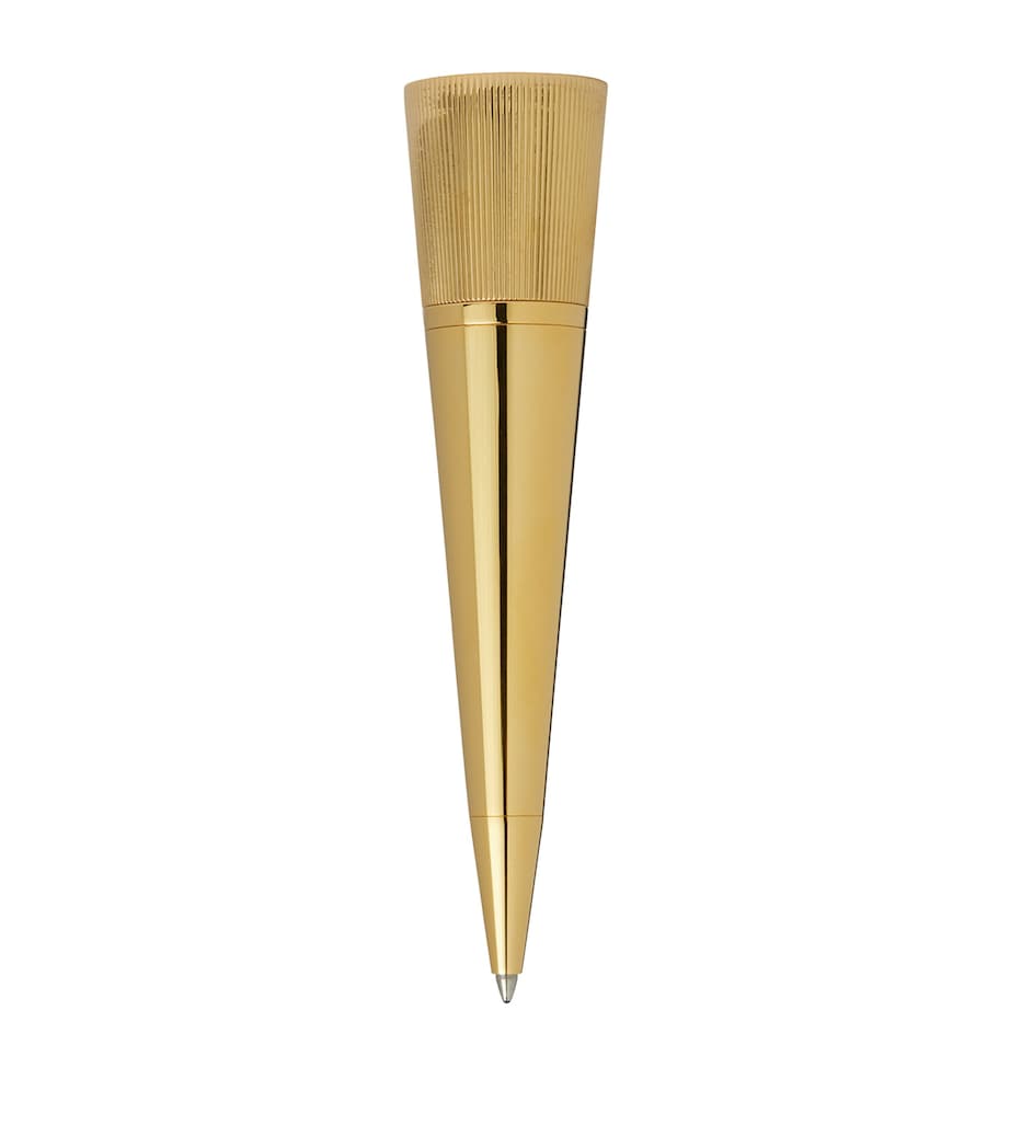 Dunhill gold-plated brass conical ballpoint pen - British product