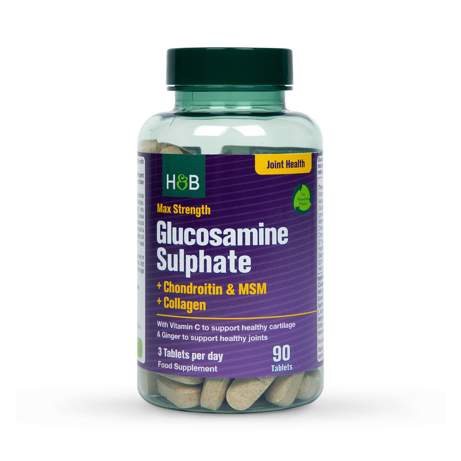 Holland & Barrett Max Strength Glucosamine & Chondroitin 90 Tablets - McGrocer