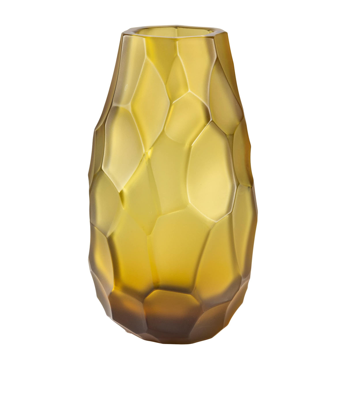 Lalique Silex crystal vase 14cm, UK version