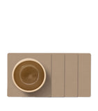 LIND DNA square corduroy coasters set of 4 (British brand)