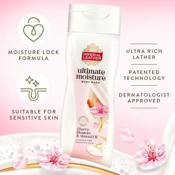 Imperial Leather Ultimate Moisture Cherry Body Wash 225ml, UK version