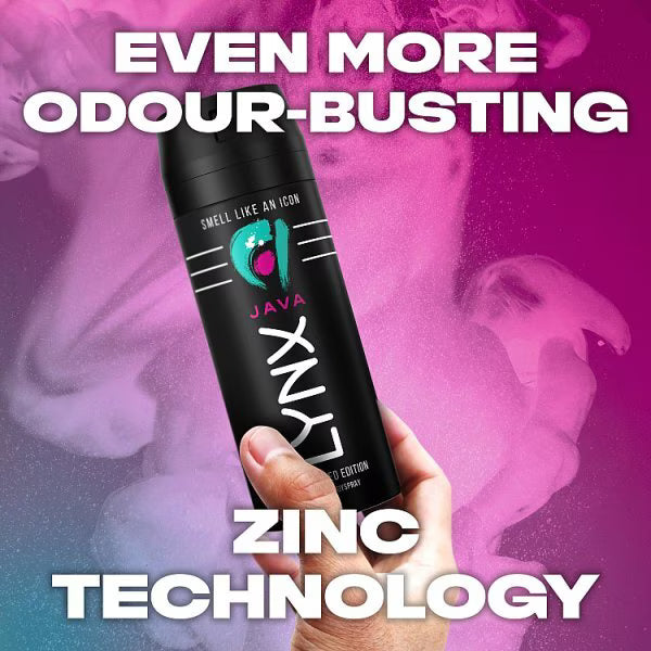 Lynx Java Men's Deodorant Body Spray 150 ml can, UK version