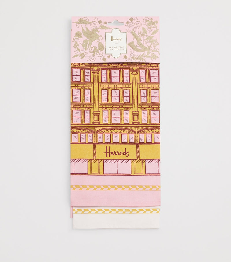 Harrods Building Legacy tea towels set of 2, UK version