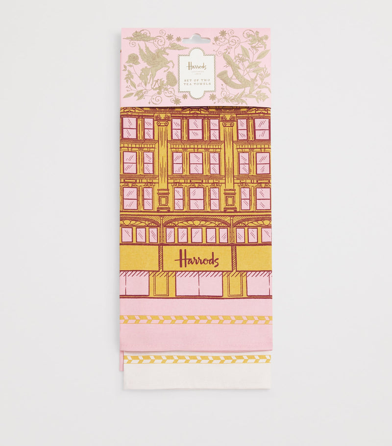 Harrods Building Legacy tea towels set of 2, UK version