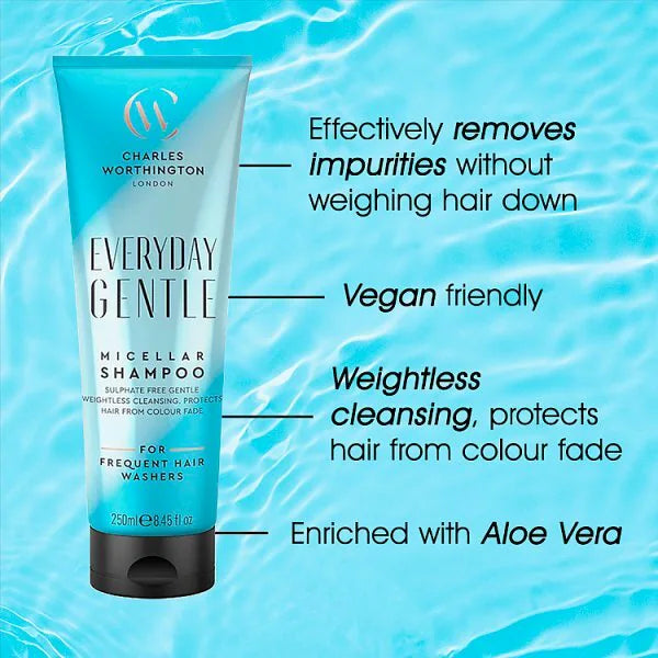 Charles Worthington Gentle Everyday Micellar Shampoo 250ml - British product