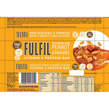 Fulfil Chocolate Peanut & Caramel Protein Bar Snack, 15 x 55g - McGrocer