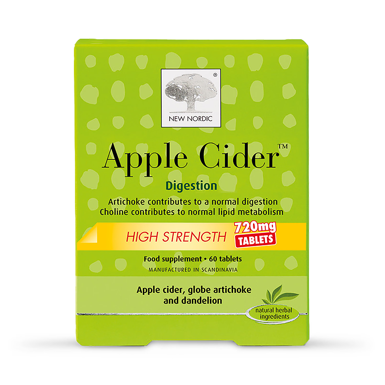 New Nordic Apple Cider Vinegar 60, imported from the UK