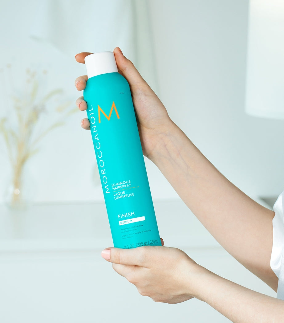 Moroccanoil medium hold hairspray 330ml, imported from the UK