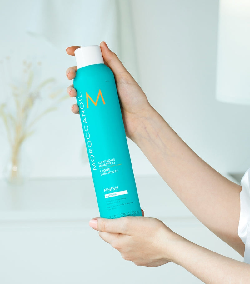 Moroccanoil medium hold hairspray 330ml, imported from the UK
