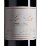 Le Pin Merlot wine 2005 75cl, UK version