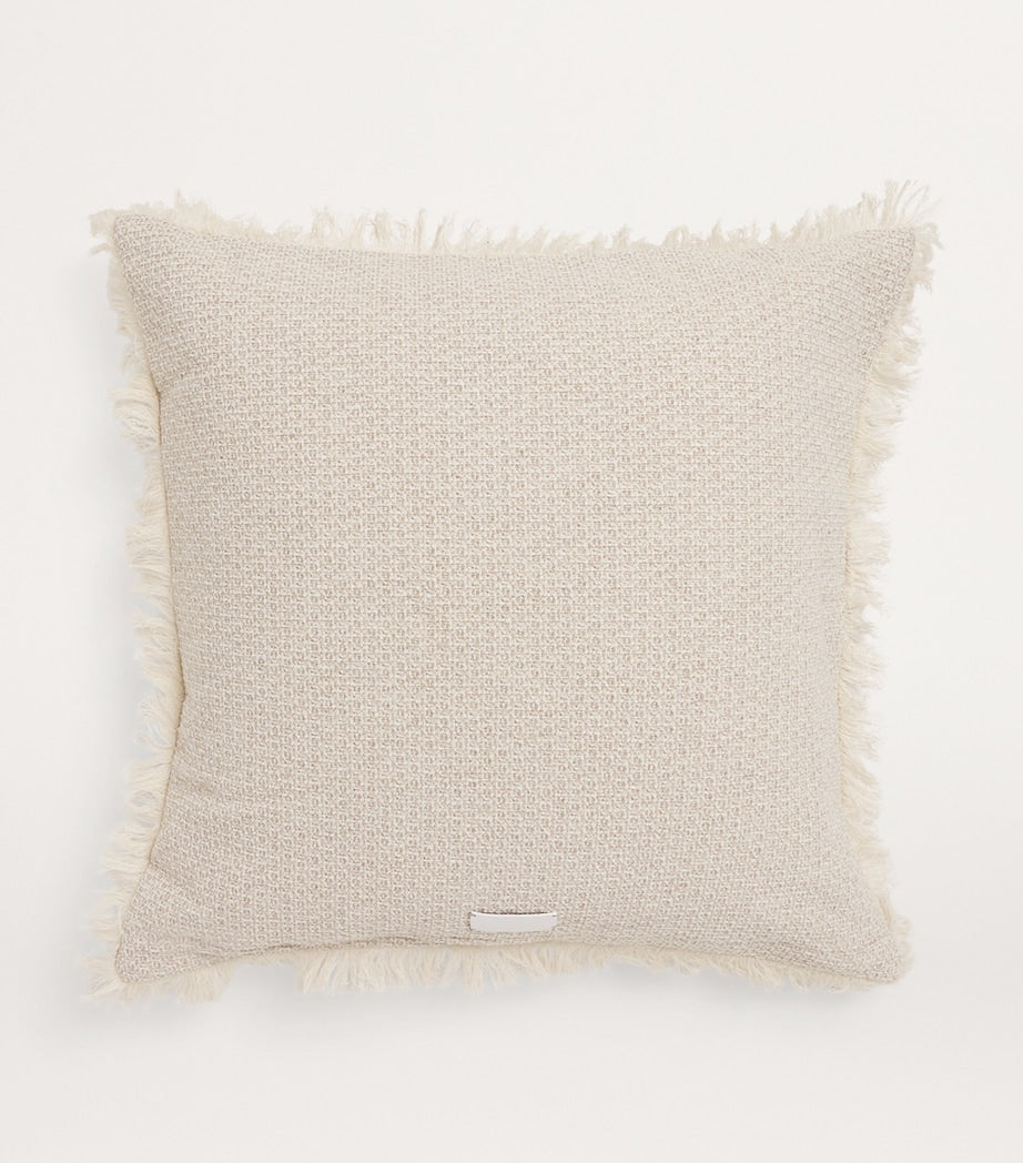 Peter Reed Textured Fringe Torcello cushion 50cm x 50cm, imported from the UK