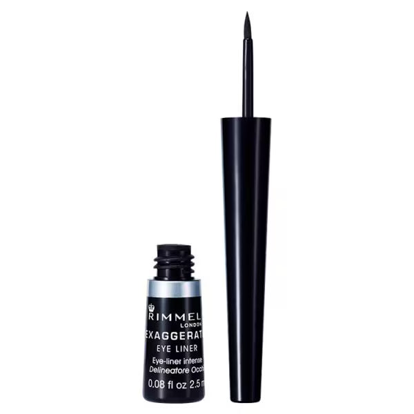 Rimmel Exaggerate Liquid Eyeliner Black, imported from the UK