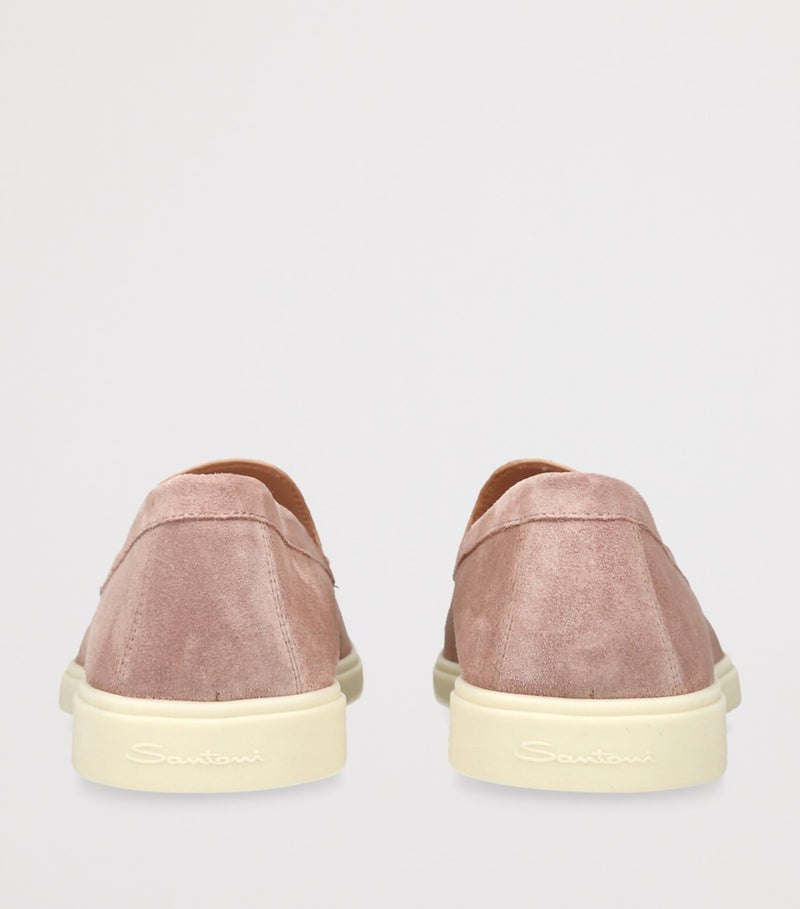 Santoni suede Detroit loafers (British brand)