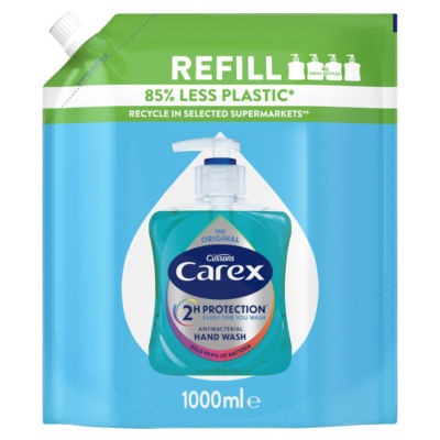 Carex antibacterial hand wash original refill 1 litre - British product