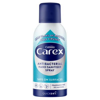 Carex antibacterial hand and surface spray 100ml - British product