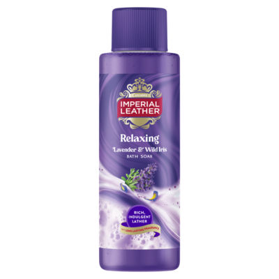 Imperial Leather relaxing lavender and wild iris bath soak 500ml, UK version