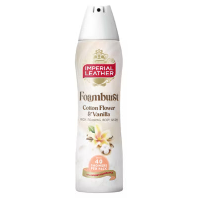 Imperial Leather Cotton Flower & Vanilla Foamburst body wash 200ml, UK version