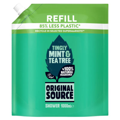 Original Source Tingly Mint & Tea Tree Shower Gel Refill 1000ml