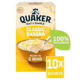 Quaker classic banana porridge sachets 10x34.8g, imported from the UK