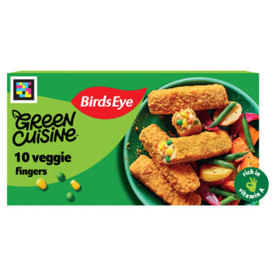 Birds Eye green cuisine vegan veggie fingers 284g - British product