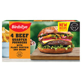 Birds Eye beef quarter pounder burgers 454g - British product