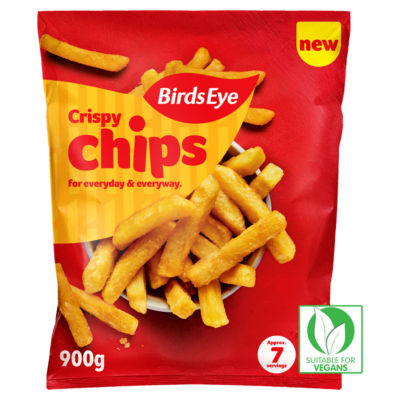 Birds Eye Crispy Straight Cut Chips 900g - British product