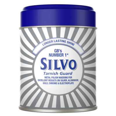 Silvo metal polish wadding for tarnish guard and shine (British brand)