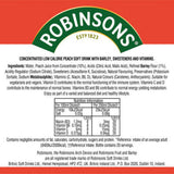 Robinsons peach squash concentrate 1L, imported from the UK