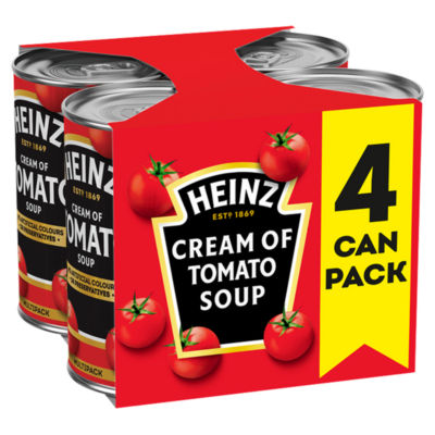 Heinz Cream of Tomato Soup 4 x 400g multipack, UK version