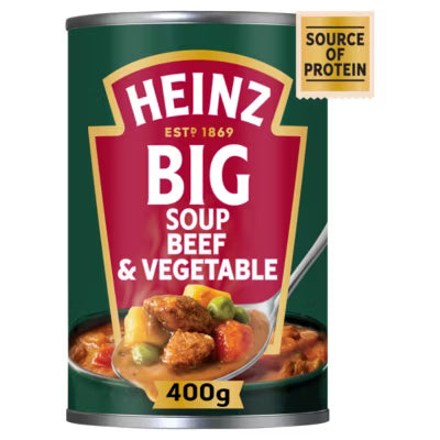 Heinz canned soup beef & vegetable 400g, UK version