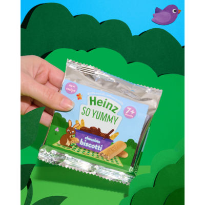 Heinz So Yummy Chocolate Biscotti 7+ måneder baby fingerkjeks 60g