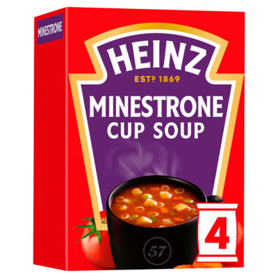 Heinz Minestrone Cup Soup Sachets 4 x 18g, UK version