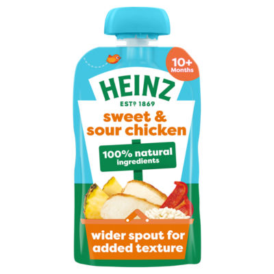 Heinz sweet & sour chicken baby food for 10+ months 180g, UK version