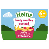 Heinz by Nature Fruity Medley Custard 6+ months 4 x 100g, UK version