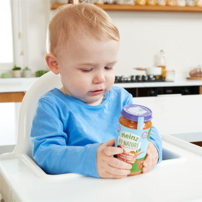 Heinz baby food jar Sunday Chicken Dinner 200g, UK version
