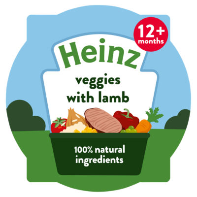 Heinz baby food veggies with lamb 12+ months 200g, UK version