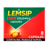 Lemsip Max Cold & Flu Capsules 8 Capsules, UK version