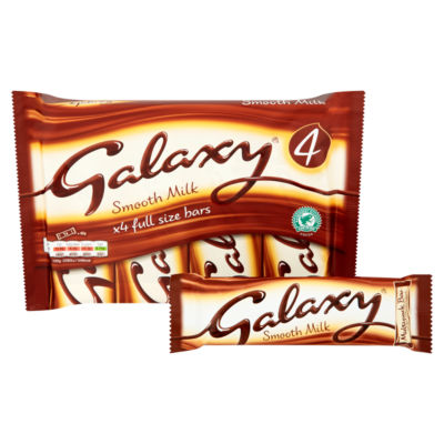 Galaxy Multipack Melkesjokoladebarer 4 x 42g