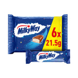 Milky Way nougat snack bars 129g, imported from the UK