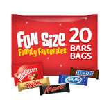 Mars, Snickers, Twix, Maltesers & Milky Way funsize milk chocolate bars 358g bulk pack, imported from the UK