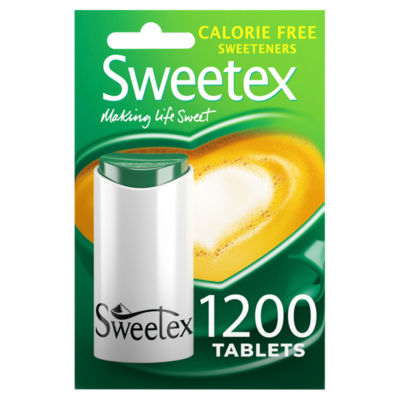 Sweetex calorie free sweeteners tablets 1200 (British brand)