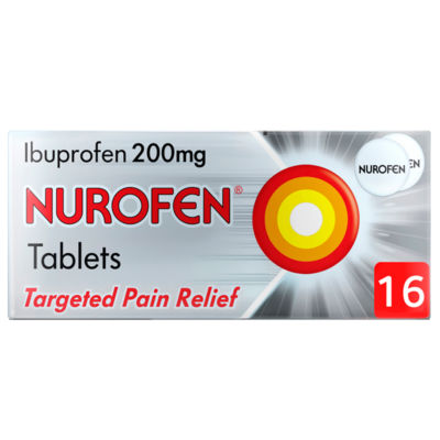 Nurofen 200mg ibuprofen tablets 16 tablets, imported from the UK