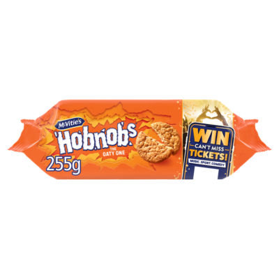 McVitie's Original Hobnobs oaty biscuits 255g, imported from the UK