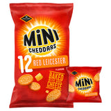 Jacobs Mini Cheddars Red Leicester Savoury Biscuits 12x23g, imported from the UK